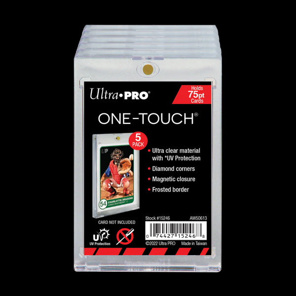 ULTRA PRO ONE TOUCH - 75PT -UV w/Magnetic Closure 5 PACK