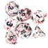 7x Mix 16mm Dice - Blood splatter