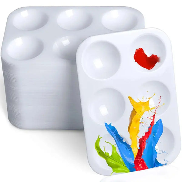 White Palette Artist Watercolor Painting Tray