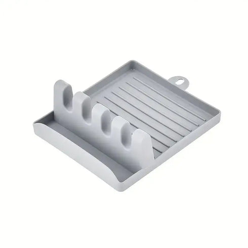 1pc Painting Brush Holder With 4 Slots, DIY Art Brush Rest Holder, Watercolor Paint Color Palette Green/ Grey