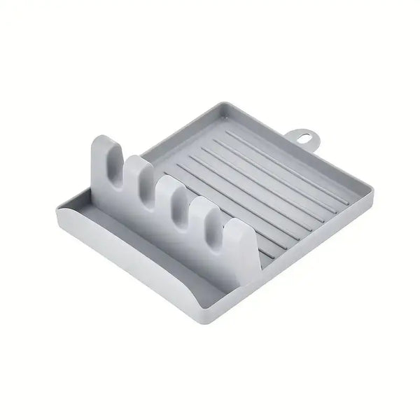 1pc Painting Brush Holder With 4 Slots, DIY Art Brush Rest Holder, Watercolor Paint Color Palette Green/ Grey