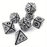 7pcs Set of RPG Celtic Pattern Dice 16mm - Various