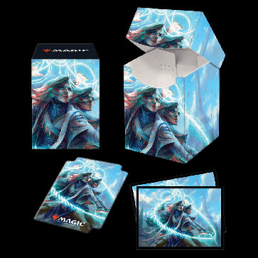 Ultra Pro 100+ Deck Box and 100ct Sleeves for MTG featuring Quadrix