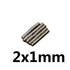 50pc 2x1 mm Magnets
