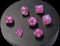 7x Mix 16mm Dice - Horror Pink