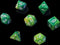 7x Mix 16mm Dice - Aussie Green