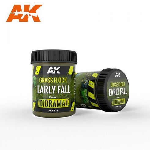 AK Interactive Vegetation - Grass Flock 2mm Early Fall 250ml
