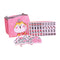 Mini Mahjong Set with Carrying bag, Pink Tiles. Travel set.