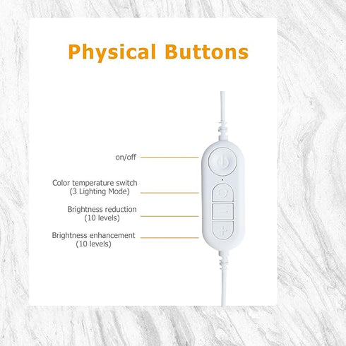 F-700A 29Inch Half Moon Light for Desk, 4700LM 38W Foldable Table Lamp with 3 Color for Painting