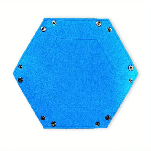 Hexagon Felt Fabric Dice Tray