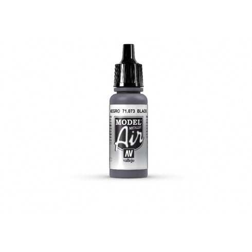 Vallejo - Model Air - Metallic Black 17 ml