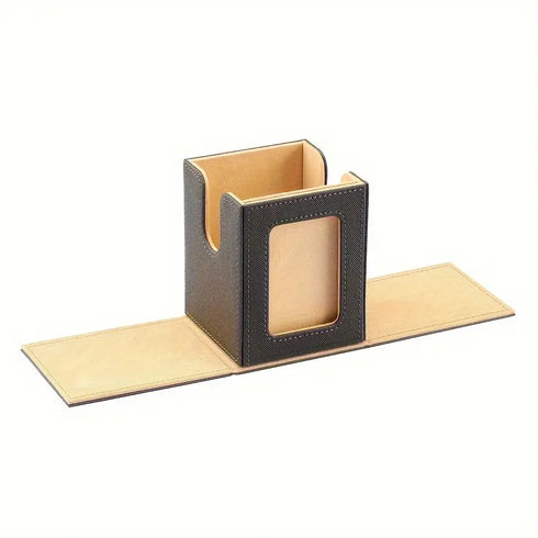Premium Card Storage Box with Display Window - Holds 120+ Cards, Magnetic Closure, Faux Leather Case for Trading Cards