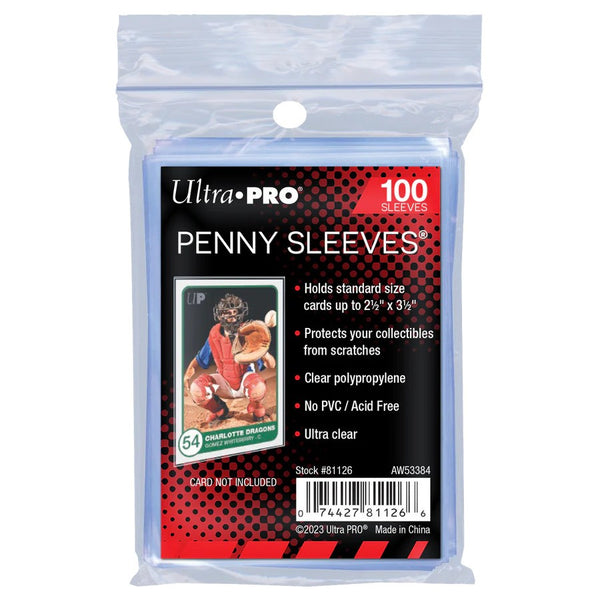 ULTRA PRO - CARD SLEEVE - 2-1/2" X 3-1/2" Soft Card Sleeves (PK100)