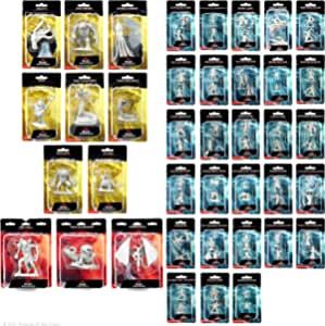 Dungeons & Dragons: unpainted Miniatures - various - large and small