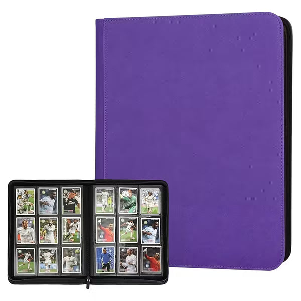 360 Side Loading Pocket Zip Binder - 9 Pocket Trading Card Album Folder