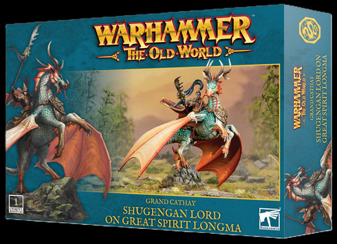 WARHAMMER THE OLD WORLD: GRAND CATHAY: SHUGENGAN LORD ON GREAT SPIRIT LONGMAR