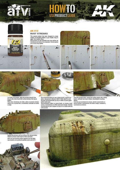 AK Interactive - Weathering Products - Rust Streaks 35ml Enamel Paint