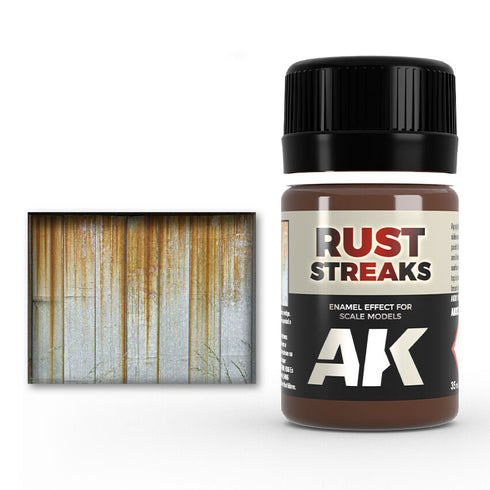 AK Interactive - Weathering Products - Rust Streaks 35ml Enamel Paint