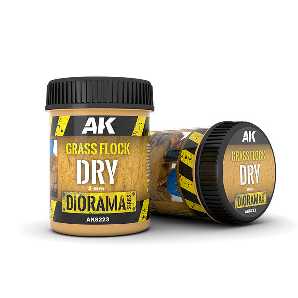 AK Interactive Vegetation - Grass Flock 2mm Dry 250ml