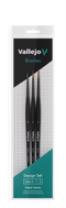 Vallejo - Brushes - Detail Design Set - Synthetic fibers (Sizes 0, 1 & 2)