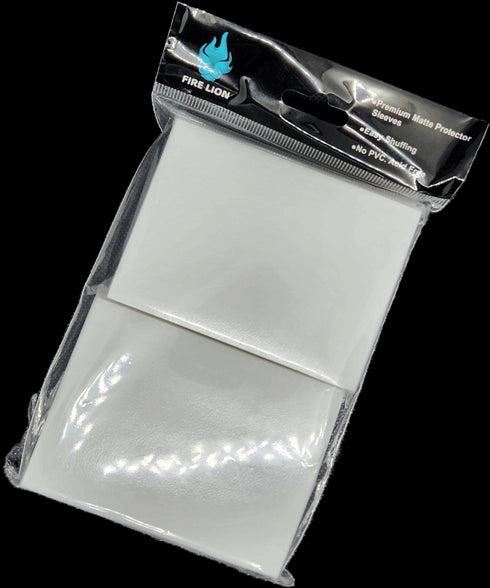 Fire Lion 100 Card Sleeves -White
