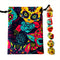 Rainbow Skull Mask: 7x Mix 16mm Dice Set With Matching Drawstring Bag