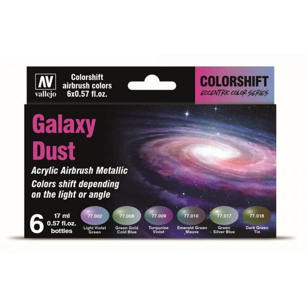 Vallejo - Eccentric - The Shifters Galaxy Dust (6 Colour Set) Acrylic Airbrush Paint