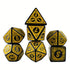 7pcs Set of RPG Celtic Pattern Dice 16mm - Various