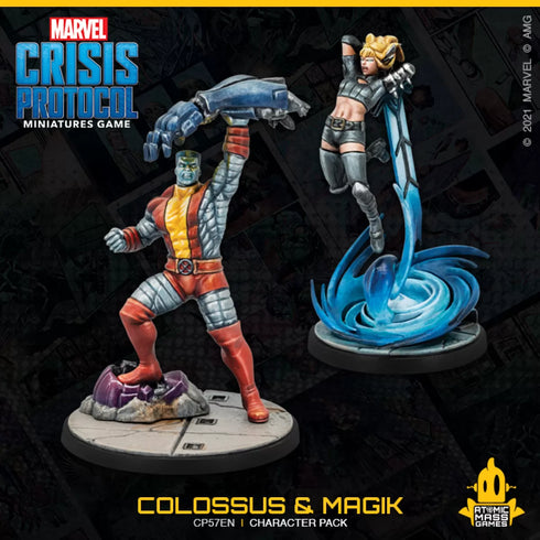 Marvel Crisis Protocol Miniatures Game Colossus and Magik