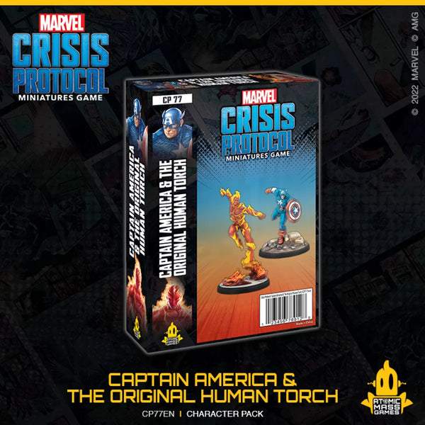 Marvel Crisis Protocol : Captain America & The Original Human Torch