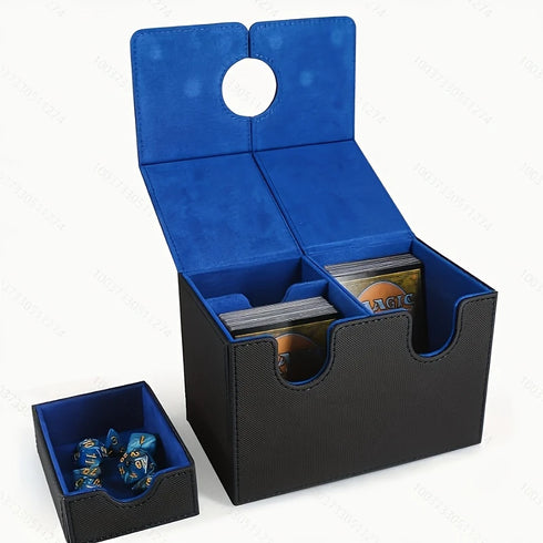 New 200+ Magnetic Extra Deck Box with Dice tray