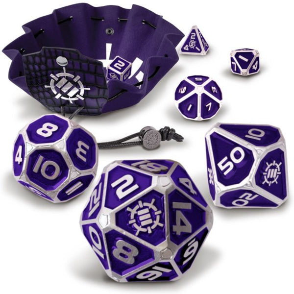 Enhance Tabletop Collector's - 7pc Metal RPG Dice Sets -