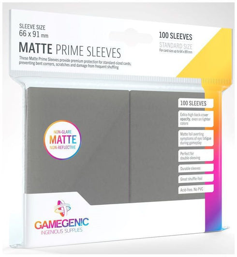 Gamegenic Matte Prime Card Sleeves (66mm x 91mm) (100 Sleeves Per Pack)