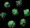 7x Mix 16mm Dice - Forest Green