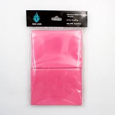 Fire Lion 100 Card Sleeves -Pink