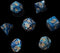7x Mix 16mm Dice - Ocean Blue