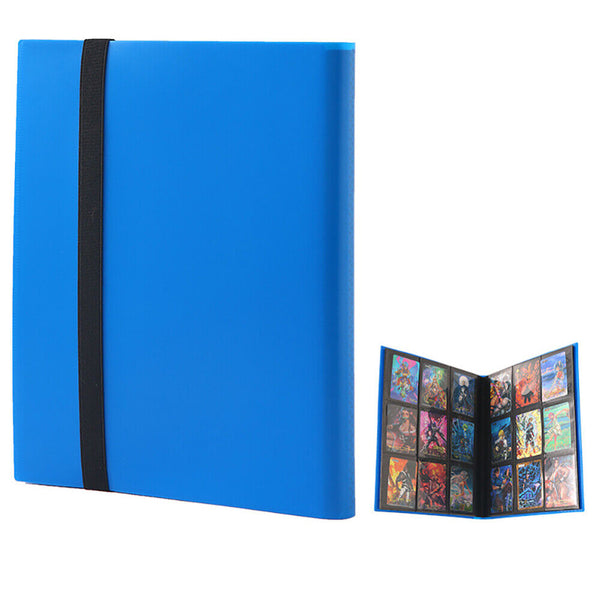 9 Pocket Trading Card Album Folder/Binder - Blue Dark