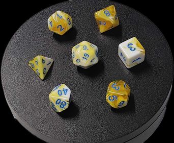 7x Mix 16mm Dice - Lemon Twist