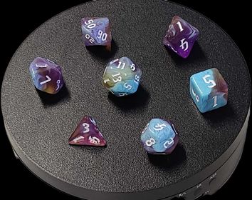 7x Mix 16mm Dice - Mermaid Scale