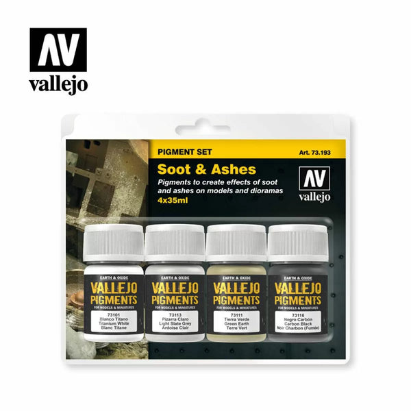 Vallejo - Pigments - Set Soot & Ashes 35ml