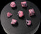 7x Mix 16mm Dice - Corrupted Pink