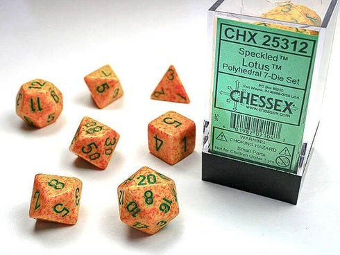 Chessex Polyhedral 7-Die Set Speckled - Lotus