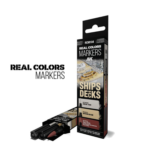 AK Interactive - RC Markers - Set of 3 Real Colors Markers - Various