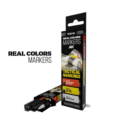 AK Interactive - RC Markers - Set of 3 Real Colors Markers - Various