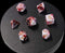 7x Mix 16mm Dice - Marble Red