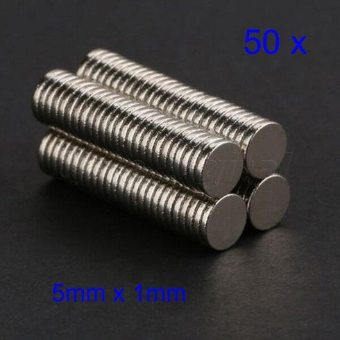 50pc 5x1mm Magnets