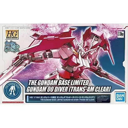 BANDAI HGBD 1/144 THE GUNDAM BASE LIMITED GUNDAM 00 DIVER TRANS-AM CLEAR Kit