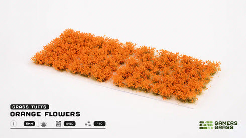 Orange Flowers (6mm)