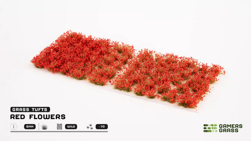 Red Flowers (6mm)