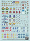 Bandai Gundam Decal The Gundam Base Limited HG 1/144 Other Centuries Emblem Set